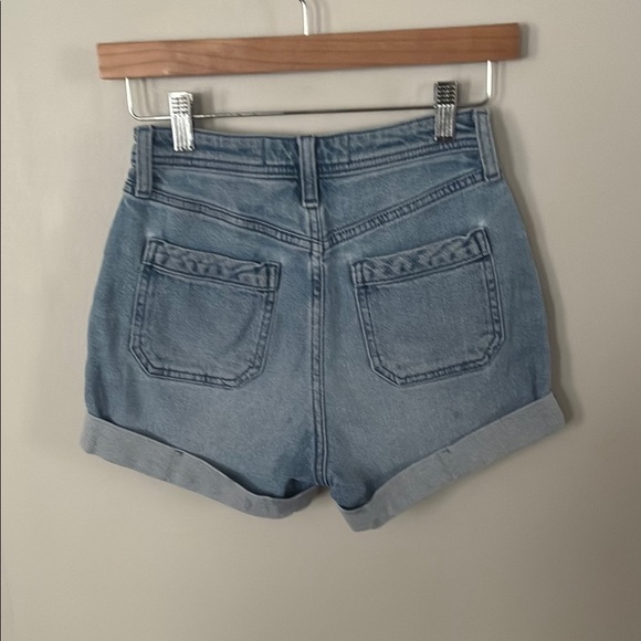 Hollister Blue Ultra High-Rise Mom Short Sz 24 - Picture 2 of 4